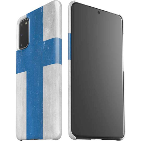Finland Flag Distressed Galaxy S20 Lite Case